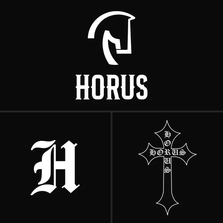 Shenjat e Horus: kali me emrin Horus, H-ja gotike dhe kryqi